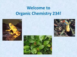 Welcome to Organic Chemistry 234!