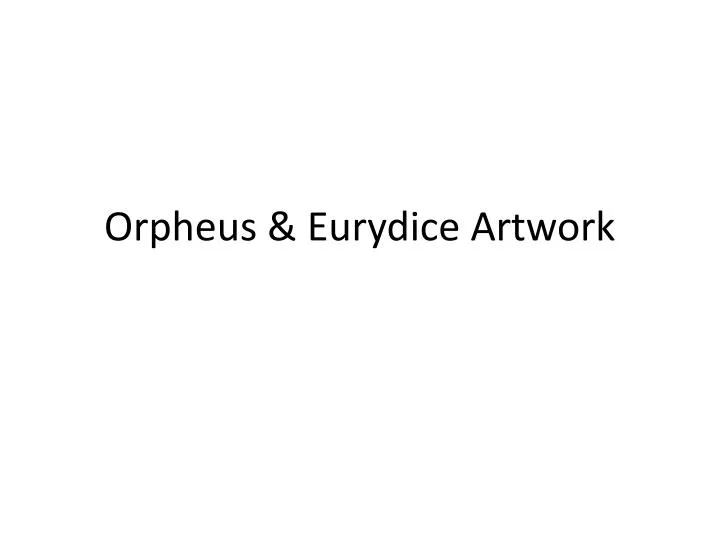 orpheus eurydice artwork