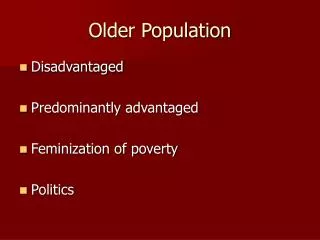 Older Population