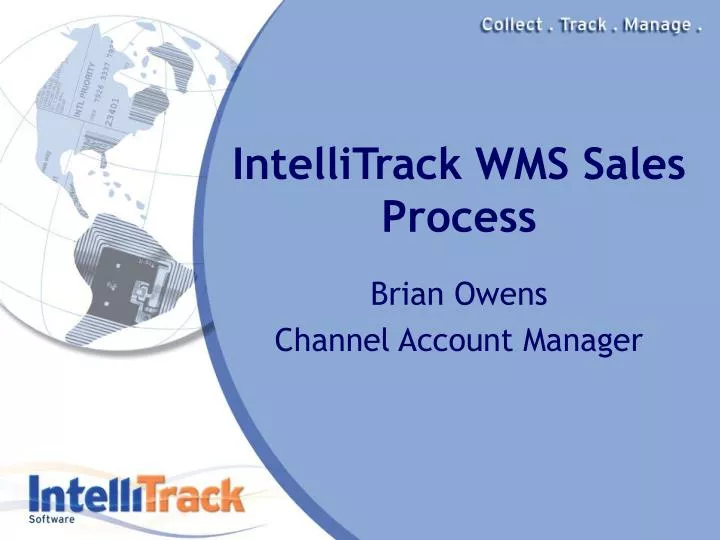 intellitrack wms sales process