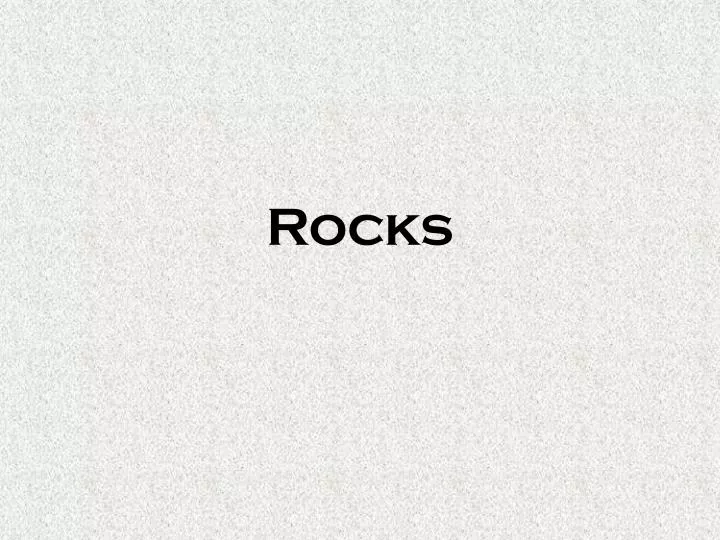 rocks