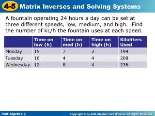 HW pg. 282 # 24, 26, 27, 30, 38, 44