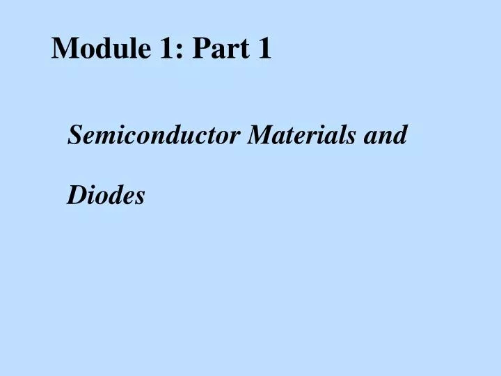 module 1 part 1