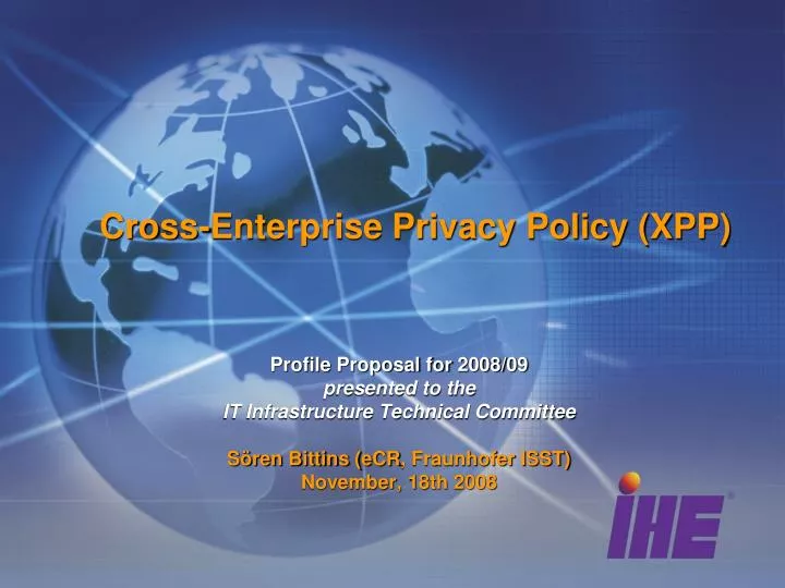 cross enterprise privacy policy xpp