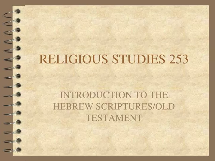 religious studies 253