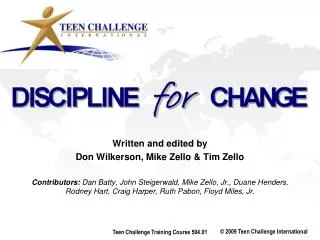 Written and edited by Don Wilkerson, Mike Zello &amp; Tim Zello