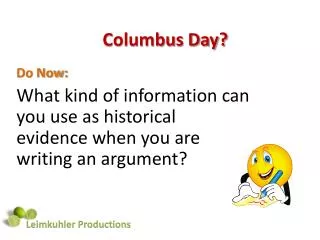 Columbus Day?