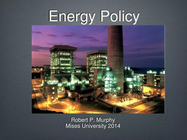 energy policy