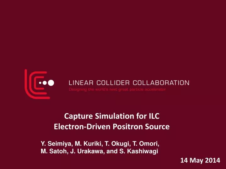 capture simulation for ilc electron driven positron source