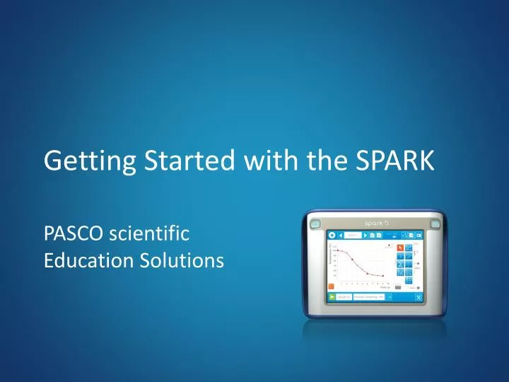 getting started with the spark