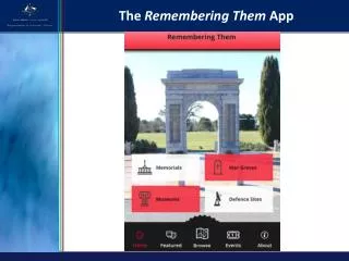 The Remembering Them App
