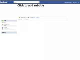 click to add subtitle