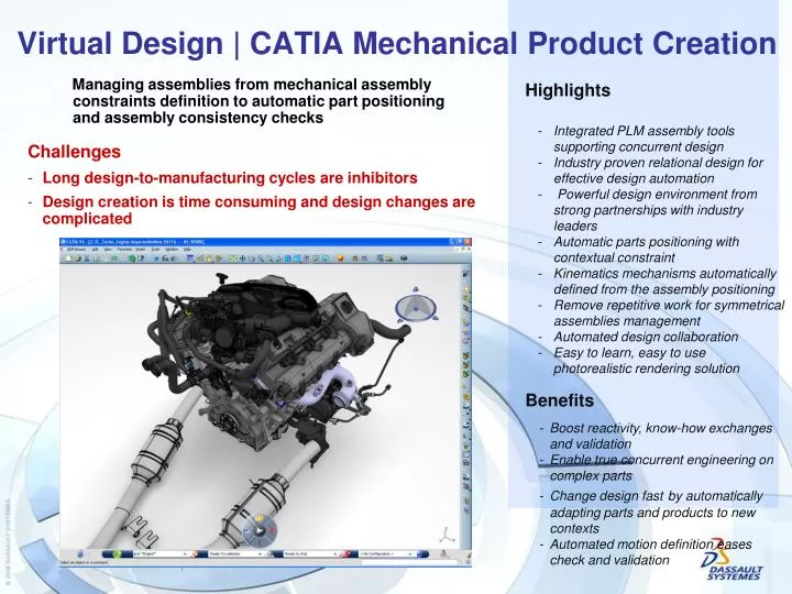 virtual design catia mechanical product creation