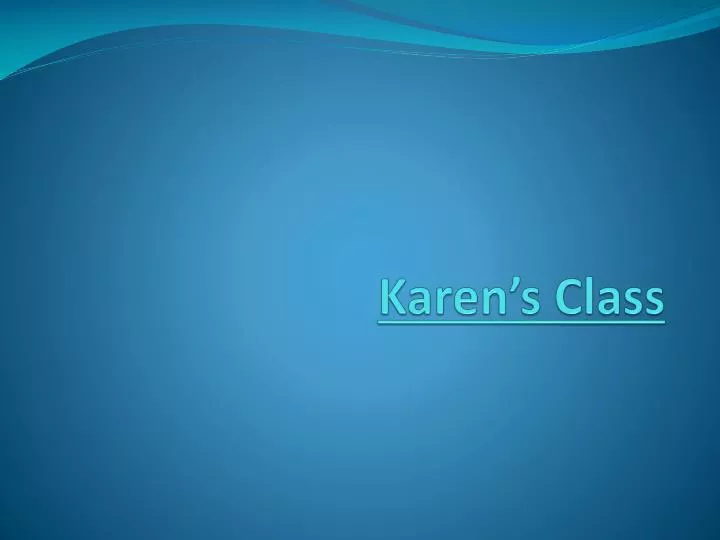 karen s class