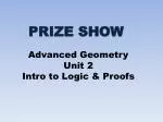 Introduction to Logic and Proofs in Advanced Geometry - slide 1