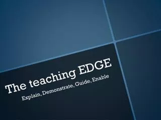 The teaching EDGE