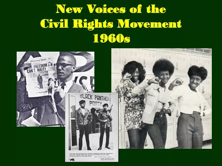 new voices of the civil rights movement 1960s
