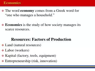 Economics