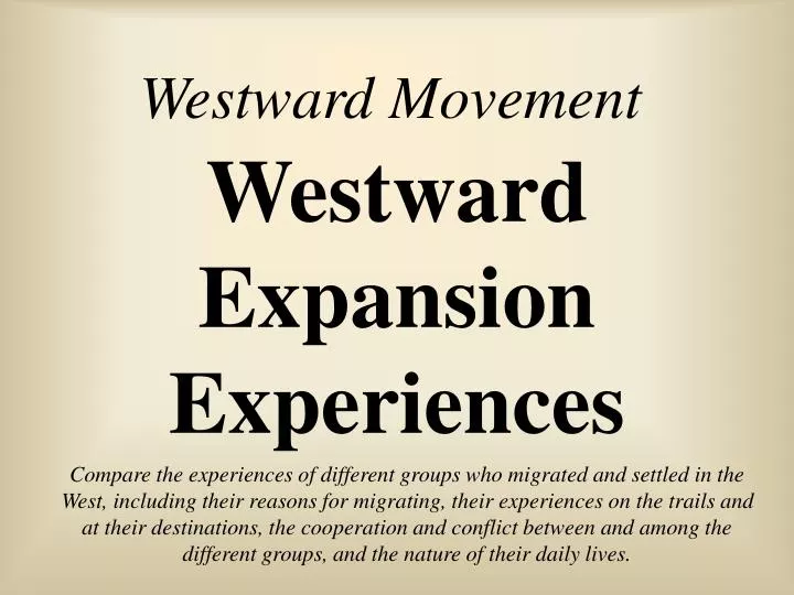 westward movement