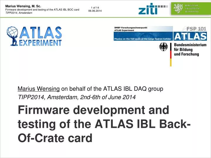 firmware development and testing of the atlas ibl back of crate card