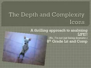 The Depth and Complexity Icons