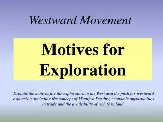 Westward Movement
