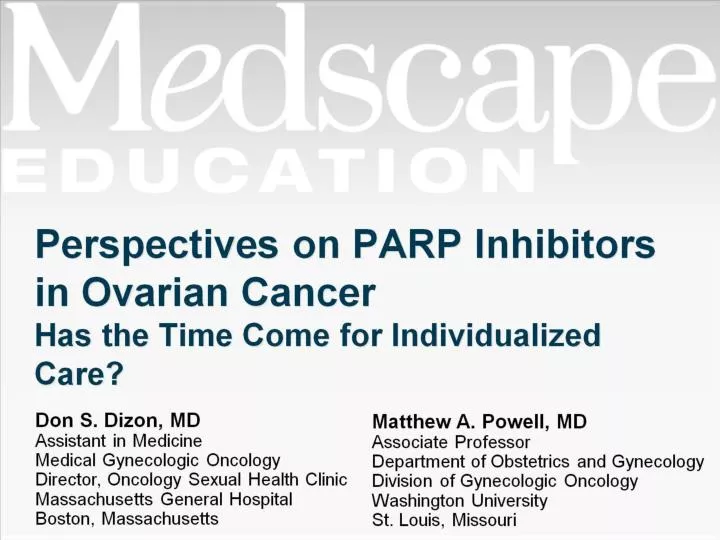 perspectives on parp inhibitors in ovarian cancer has the time come for individualized care