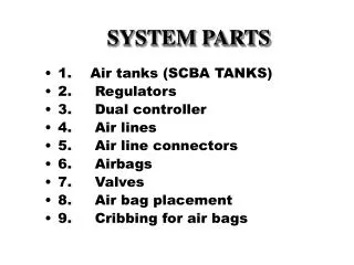 SYSTEM PARTS