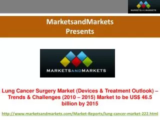 Lung Cancer Surgery Market Trends and Global Forecasts to 2015