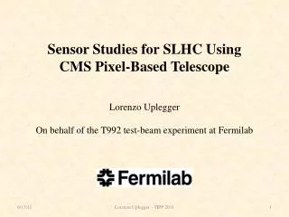 Sensor Studies for SLHC Using CMS Pixel-Based Telescope