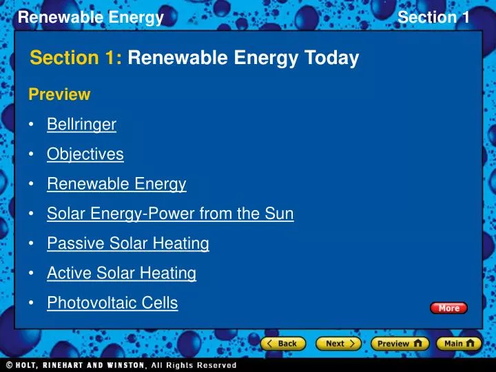 section 1 renewable energy today