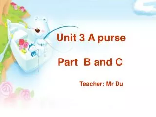 Unit 3 A purse