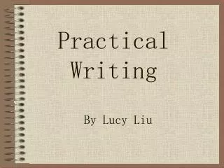 Practical Writing