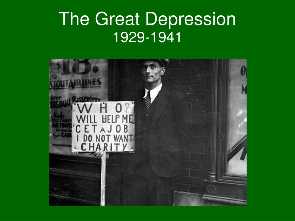 PPT - The Great Depression 1929-1941 PowerPoint Presentation, free ...