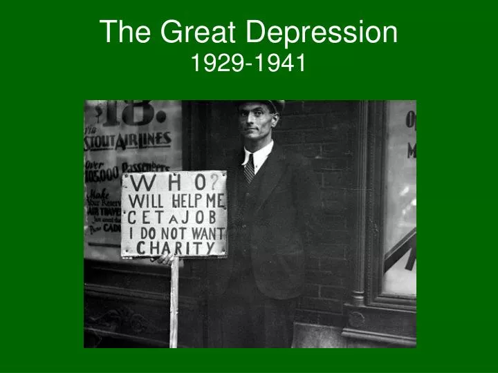 the great depression 1929 1941