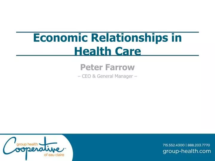 economic relationships in health care