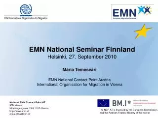 EMN National Seminar Finnland Helsinki, 27. September 2010