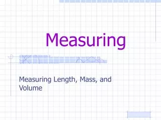 measuring
