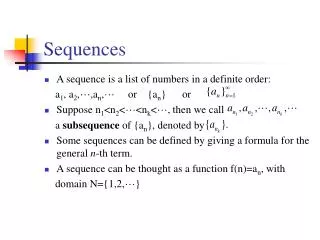 Sequences