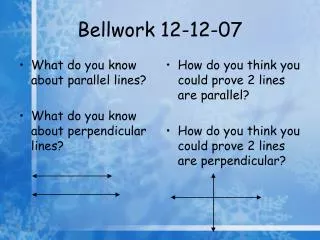 Bellwork 12-12-07