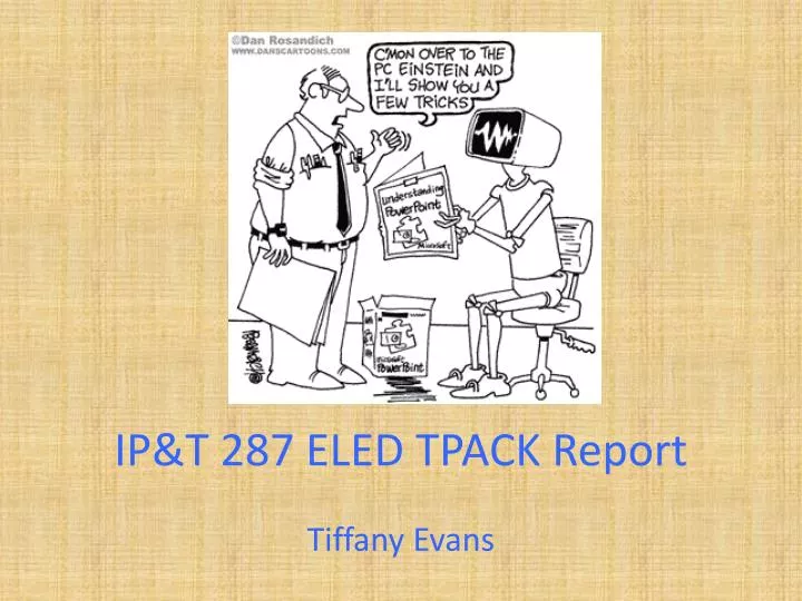 ip t 287 eled tpack report