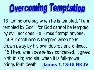 Overcoming Temptation