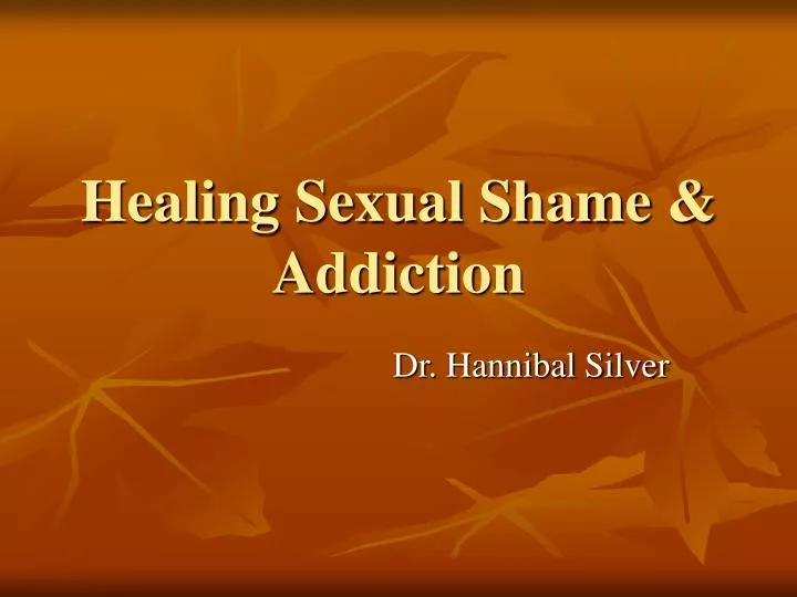healing sexual shame addiction