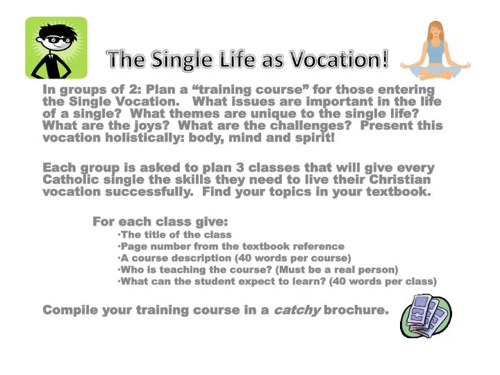 the single life as vocation