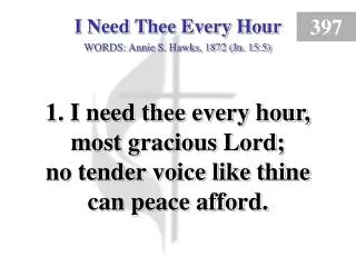 I Need Thee Every Hour (1)