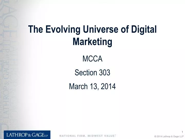 the evolving universe of digital marketing