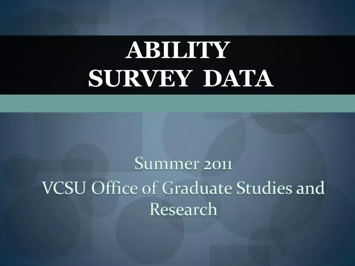 ability survey data