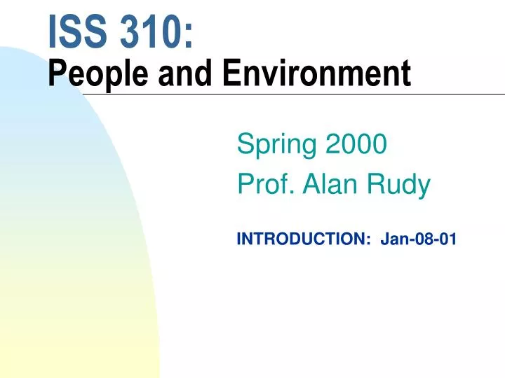 iss 310 people and environment