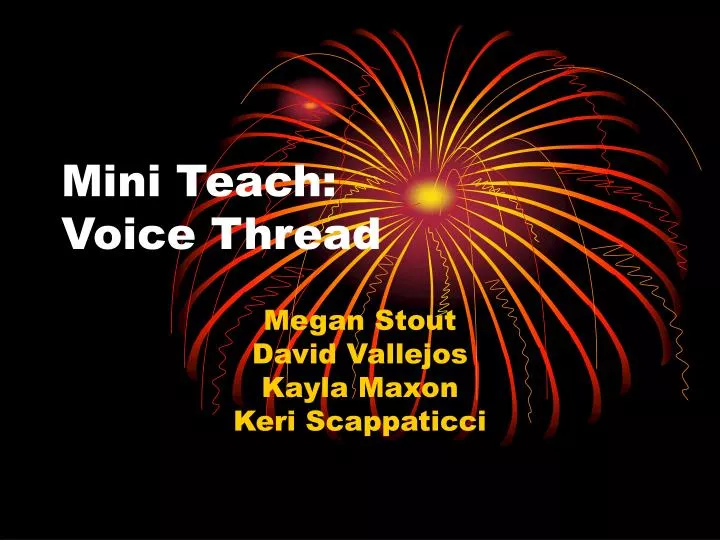 mini teach voice thread
