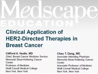 Clinical Application of HER2-Directed Therapies in Breast Cancer
